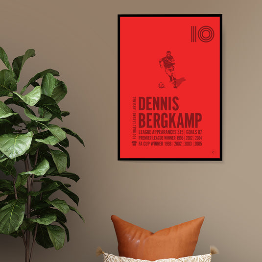 Póster Dennis Bergkamp - Arsenal