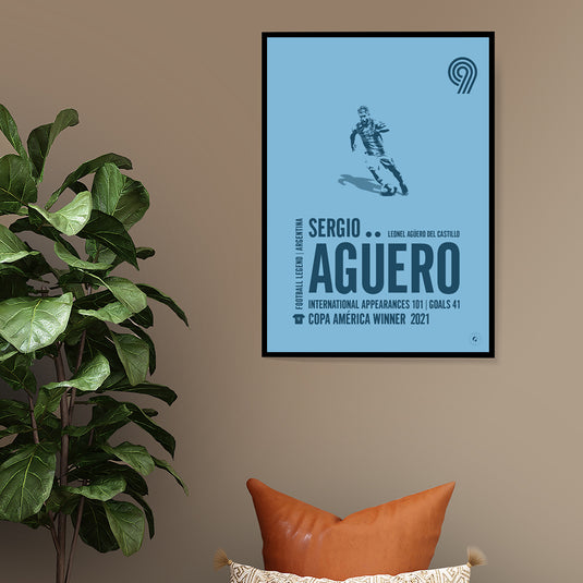 Sergio Aguero Poster