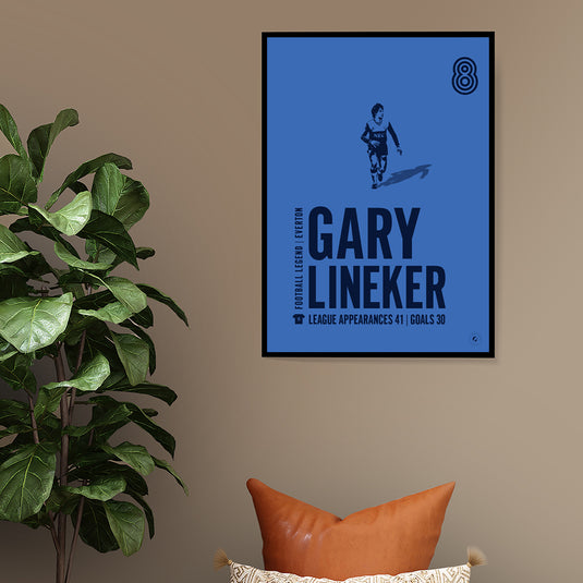 Gary Lineker Poster - Everton