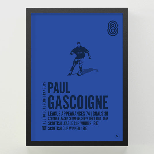 Paul Gascoigne Poster - Rangers