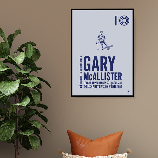 Gary McAllister Leeds United Legend Print
