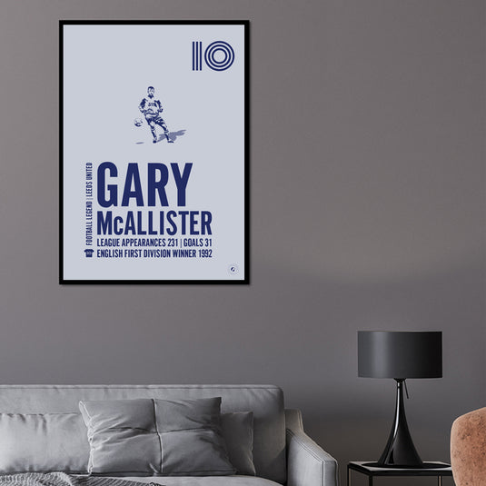 Gary McAllister Leeds United Legend Print