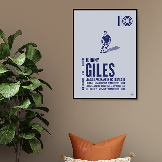 Johnny Giles Leeds United Legend Print