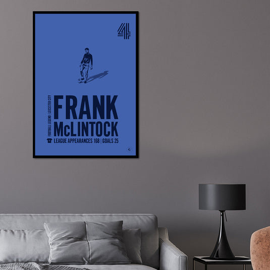 Cartel de Frank McLintock - Ciudad de Leicester