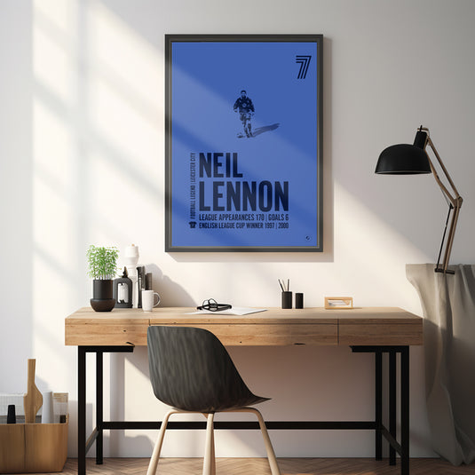 Cartel de Neil Lennon - Ciudad de Leicester