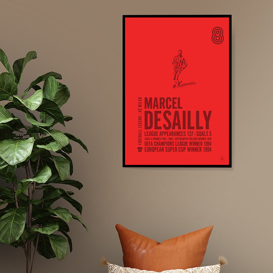 Marcel Desailly Poster - AC Milan