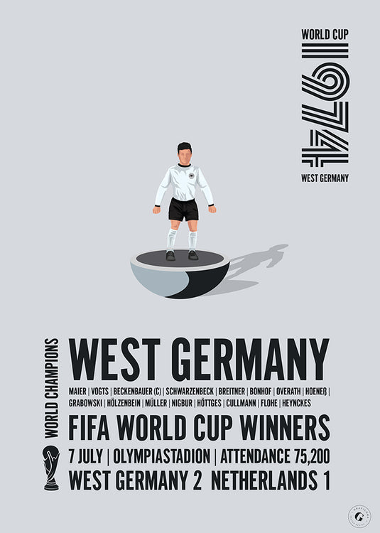 West Germany FIFA World Cup Winners 1974 Print