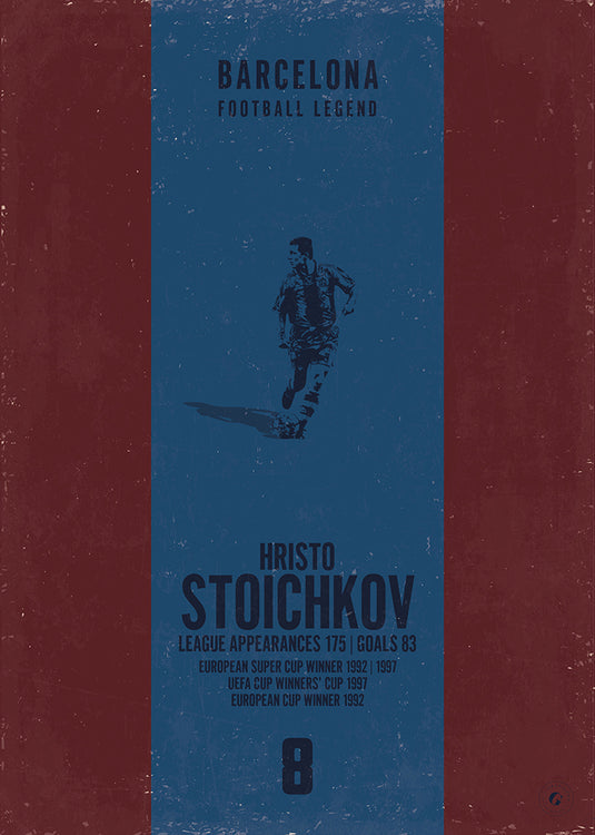Hristo Stoichkov Poster (Vertical Band)
