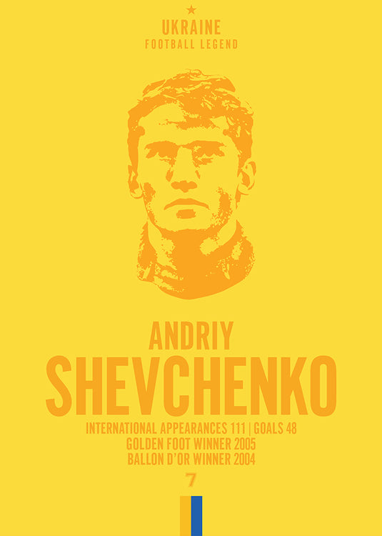 Tête d'Andriy Shevchenko Poster