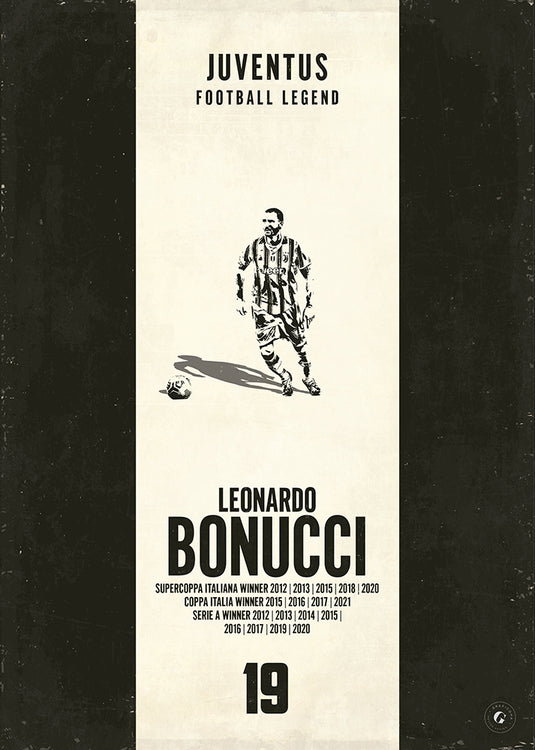 Leonardo Bonucci Juventus Heritage Stripes Print