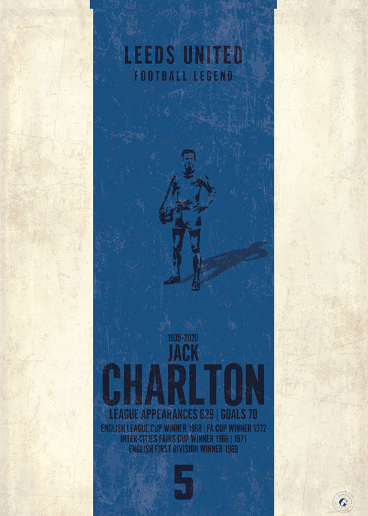 Affiche Jack Charlton (bande verticale)