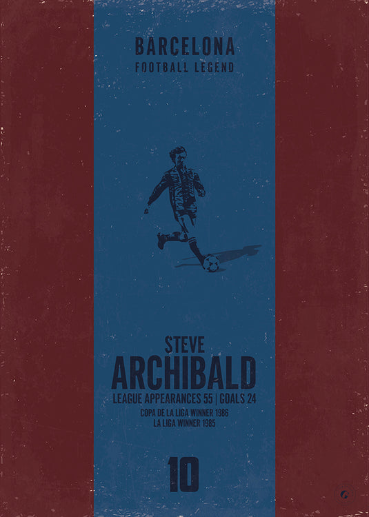 Steve Archibald Barcelona Heritage Stripes Print