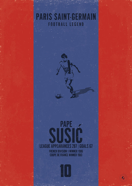 Safet Susic Paris Saint-Germain Heritage Stripes Print