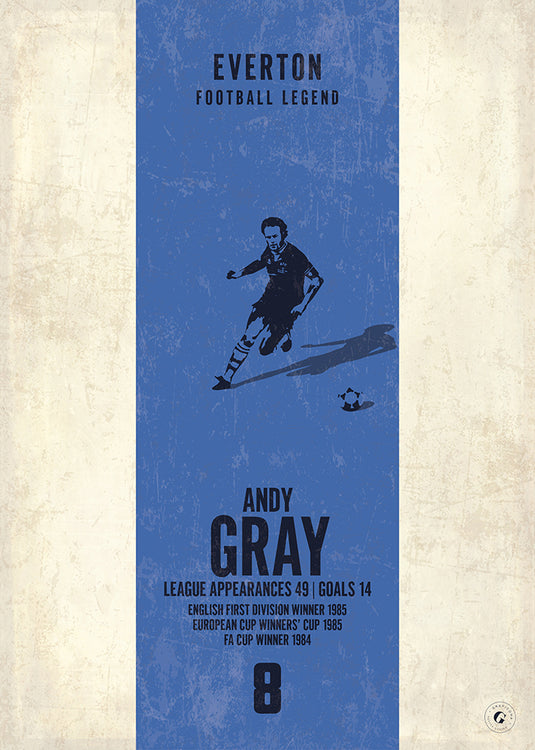 Andy Gray Poster - Everton