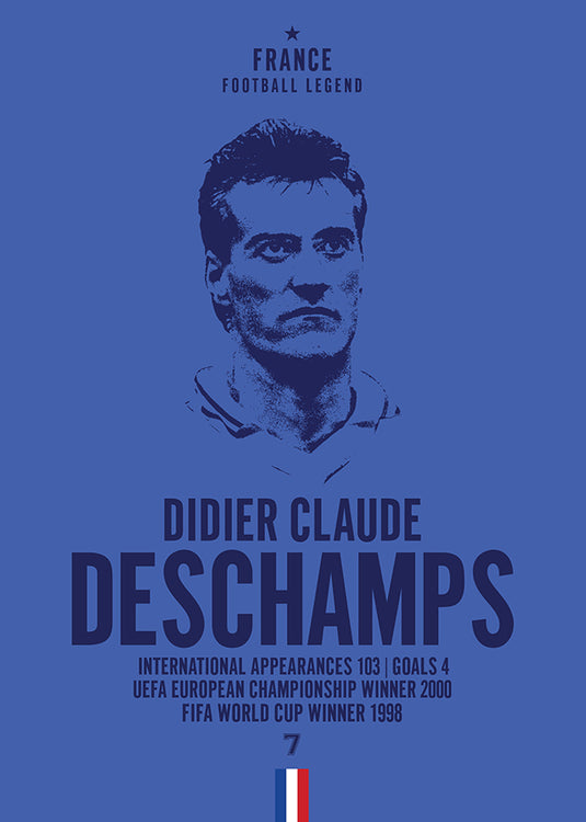 Didier Claude Deschamps Head Poster