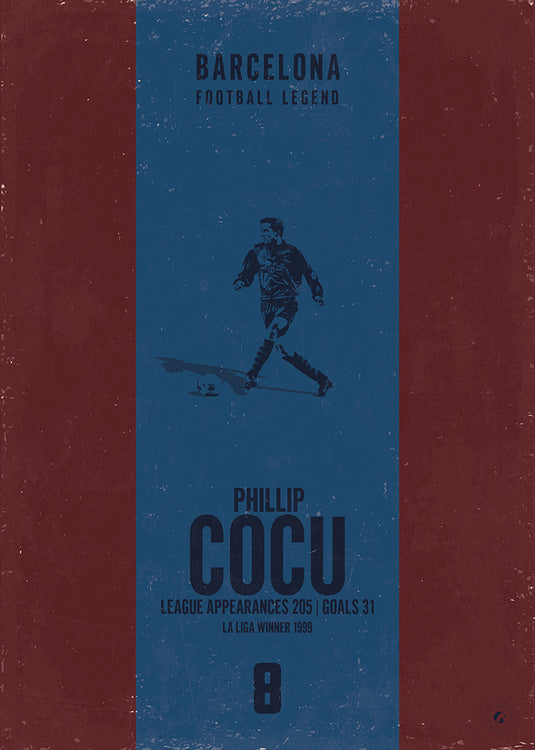 Phillip Cocu Barcelona Heritage Stripes Print