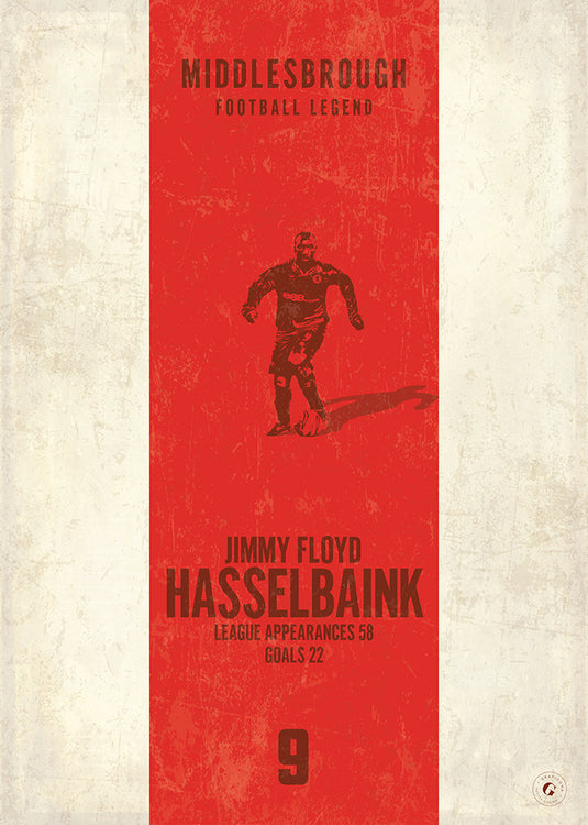 Affiche Jimmy Floyd Hasselbaink (bande verticale)