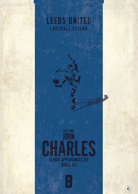 John Charles Poster (Vertical Band)