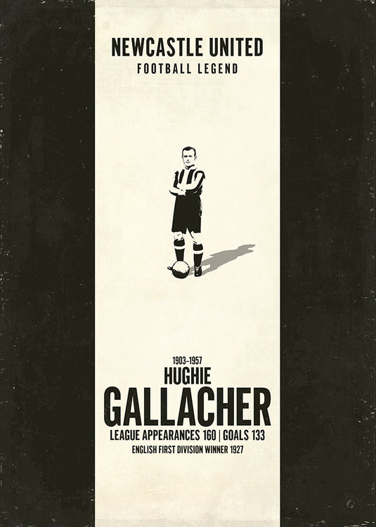 Póster de Hughie Gallacher (banda vertical)