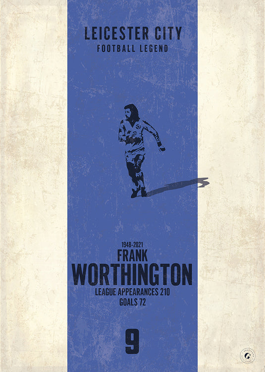 Frank Worthington Poster (Vertical Band)