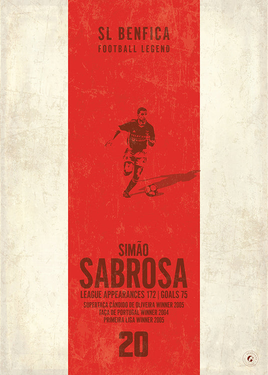 Simao Sabrosa Benfica Heritage Stripes Print