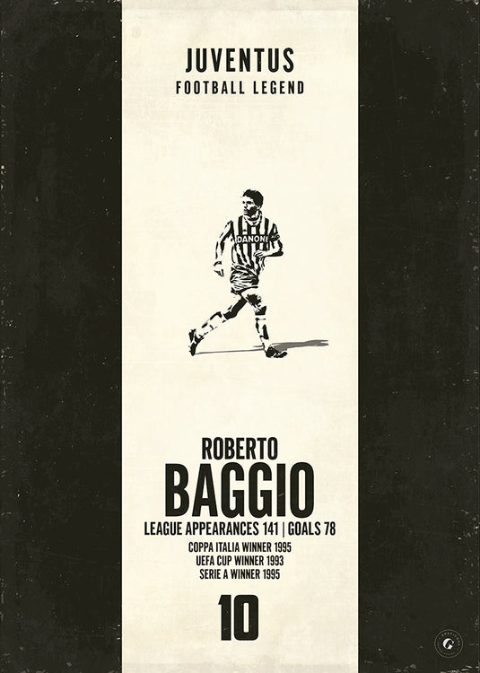 Affiche Roberto Baggio (bande verticale)