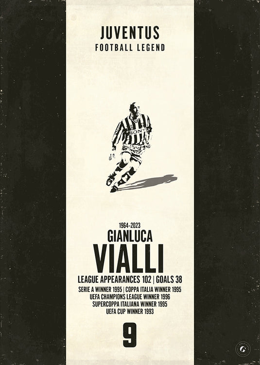 Affiche Gianluca Vialli (bande verticale)