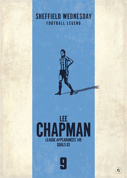 Lee Chapman Sheffield Wednesday Heritage Stripes Print