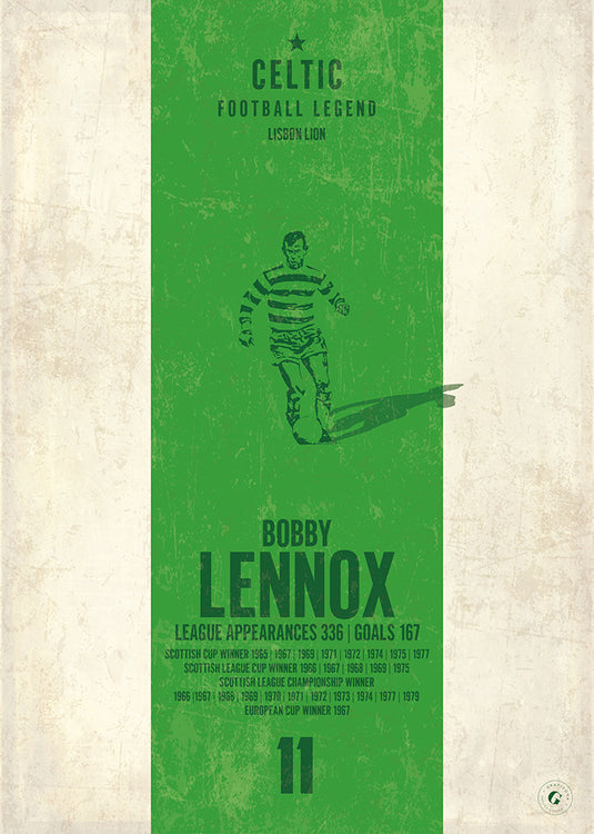 Bobby Lennox Poster - Celtic