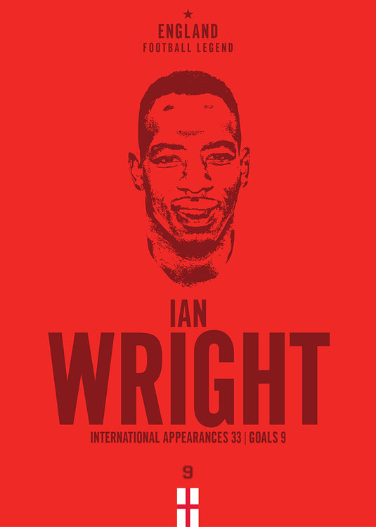 Ian Wright Head Poster