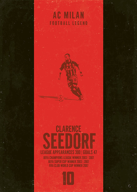 Clarence Seedorf AC Milan Heritage Stripes Print