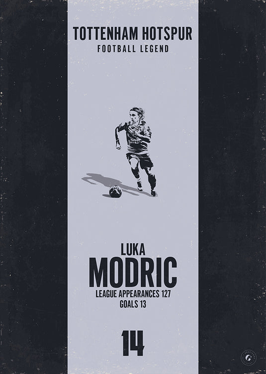 Luka Modric Poster (Vertical Band) - Tottenham Hotspur