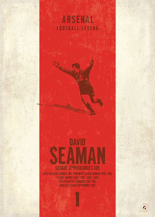 Affiche David Seaman (bande verticale)