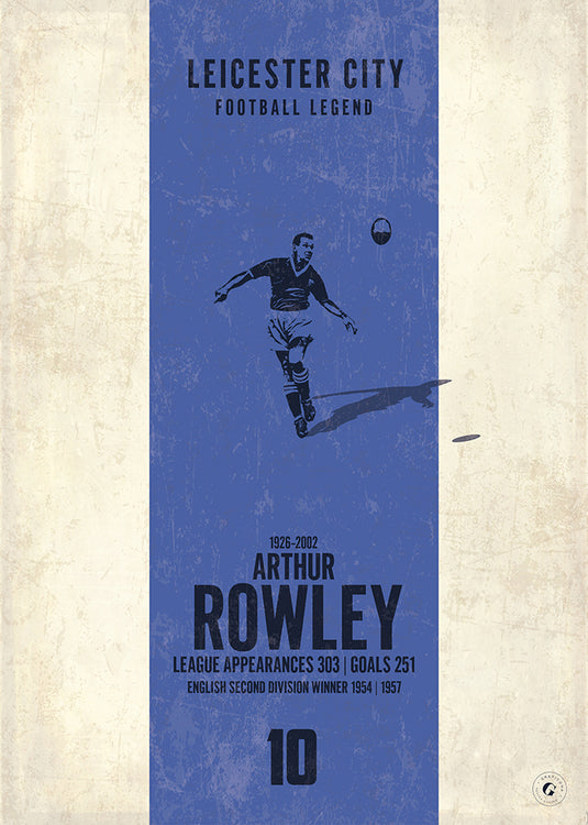 Arthur Rowley Poster (Vertical Band)