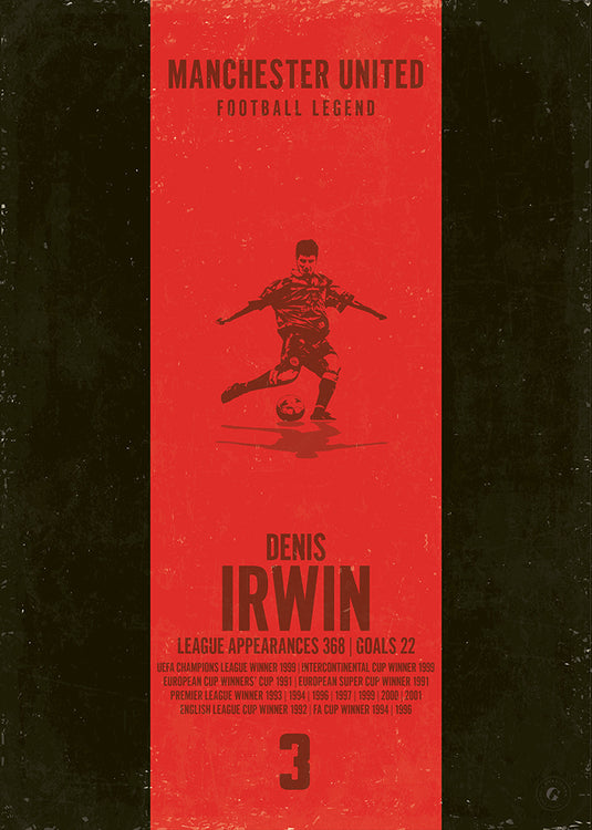 Affiche Denis Irwin (bande verticale)