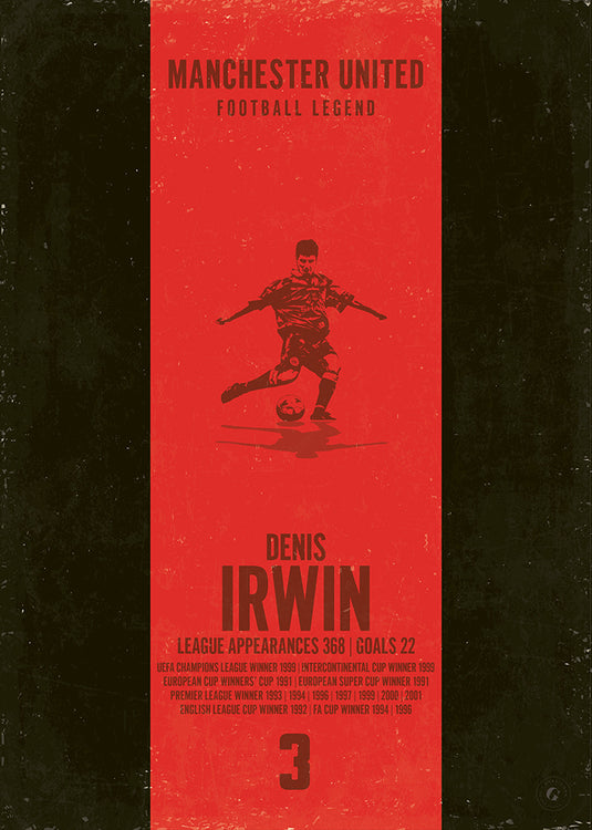 Denis Irwin Poster (Vertical Band)