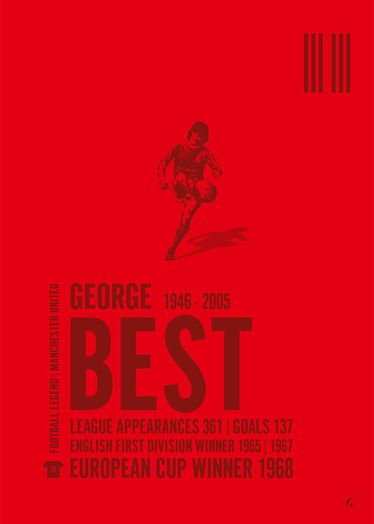 George Best Manchester United Legend Print