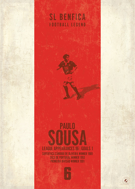 Paulo Sousa Benfica Heritage Stripes Print