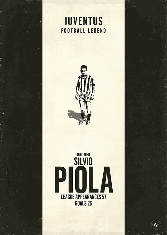 Cartel Silvio Piola (Banda Vertical)