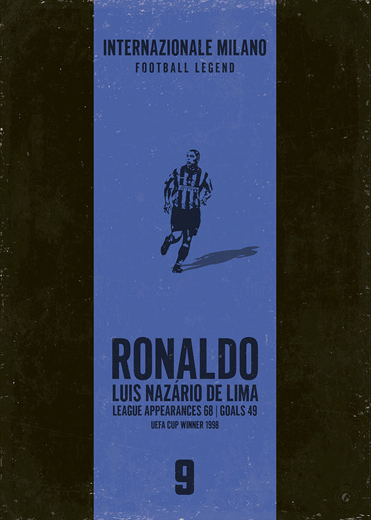 Ronaldo Nazario Poster - Inter Milan