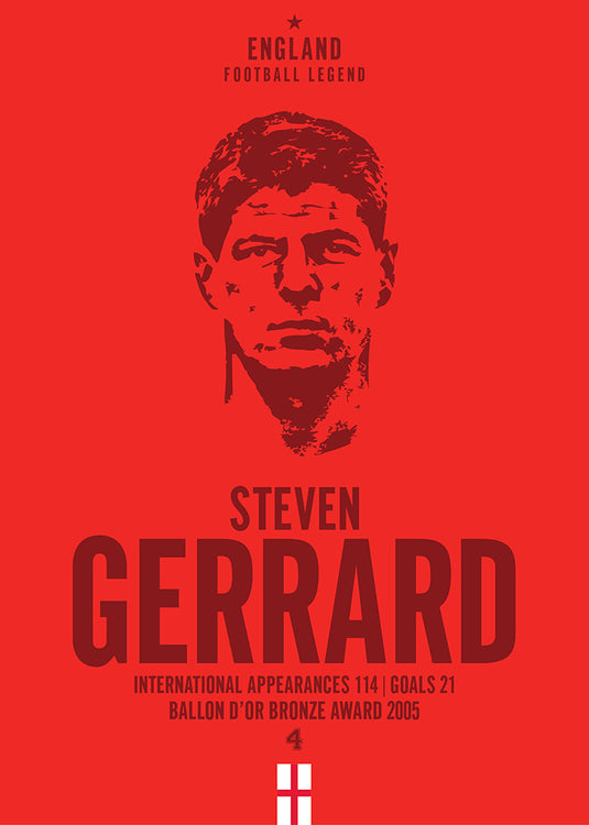 Steven Gerrard Head Poster
