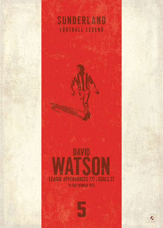 Dave Watson Poster (Vertical Band) - Sunderland