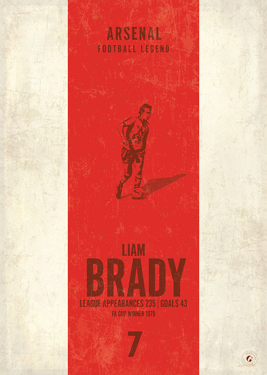 Affiche Liam Brady (bande verticale)