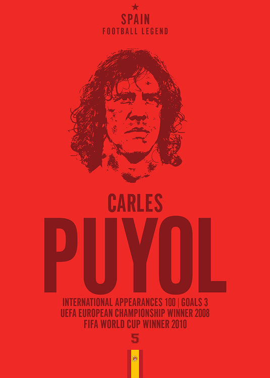 Cabeza de Carles Puyol Póster