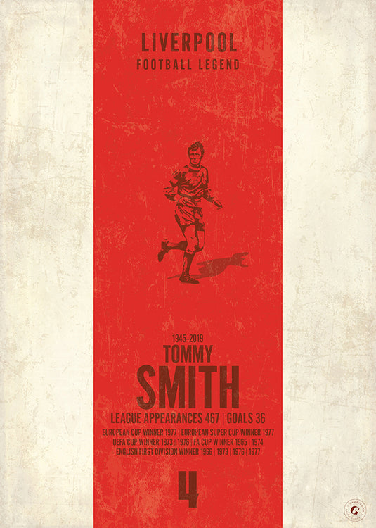 Tommy Smith Liverpool Heritage Stripes Print