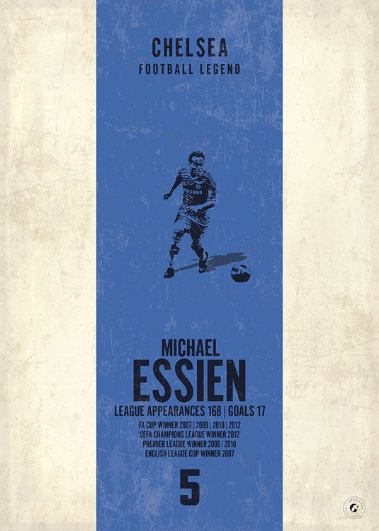 Michael Essien Chelsea Heritage Stripes Print