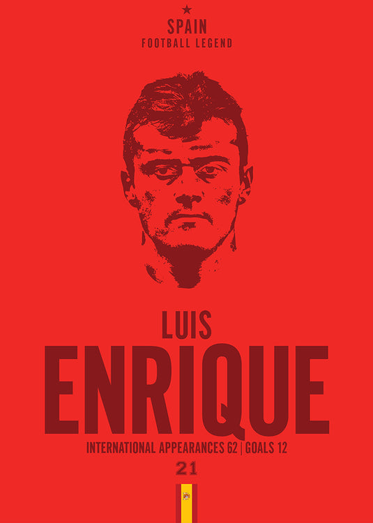 Tête de Luis Enrique Poster