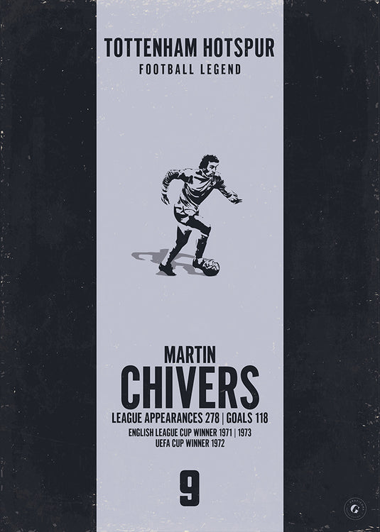 Martin Chivers Poster (Vertical Band)