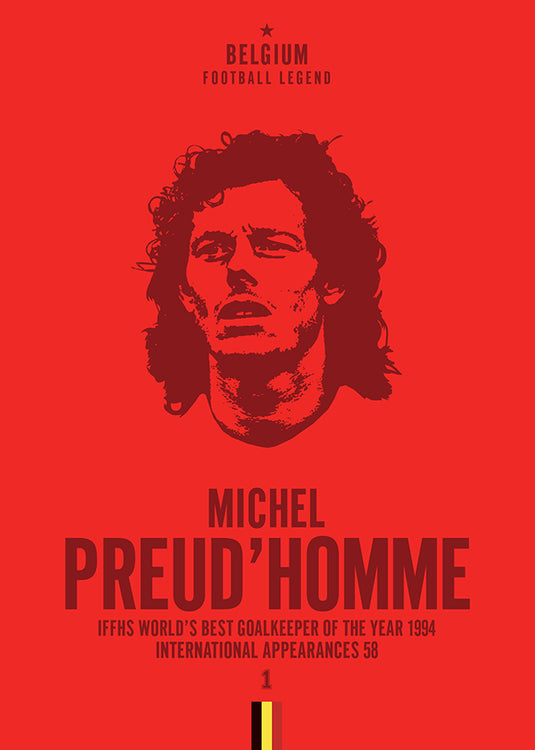 Tête de Michel Preud'homme Poster