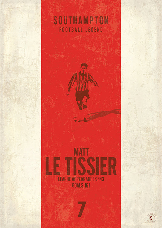 Affiche Matt Le Tissier (bande verticale)